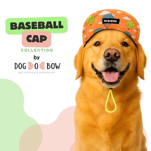 Image of Dog-O-Bow Hot Air Ballon Printed Baseball Cap for Dogs | Stylish, Durable & Comfortable Cap (Medium)