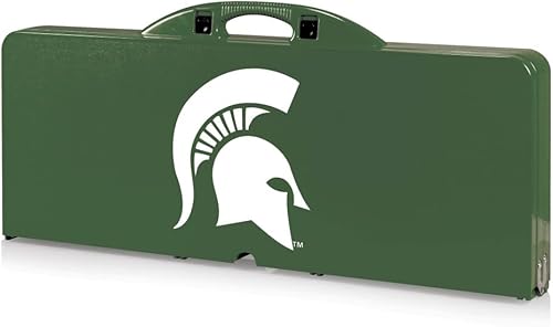 Vista 158 de PICNIC TIME NCAA North Carolina Tar Heels Folding Picnic Table - Camping Table - Outdoor Table with Umbrella Hole Negro