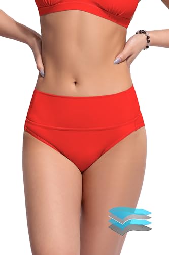 Image of Beautikini Period Swimwear Bikini Menstrual Swim Bottoms Leakproof Bathing Suits for Teens Girl