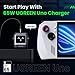 UGREEN Uno 65W USB C Charger Block, Nexode 3-Port GaN Fast Charger with Screen, Fun Robot Gifts for Men Women, Compatible with iPhone 17, MacBook Pro/Air, XPS, Galaxy S25, Steam Deck, ROG Ally, Black