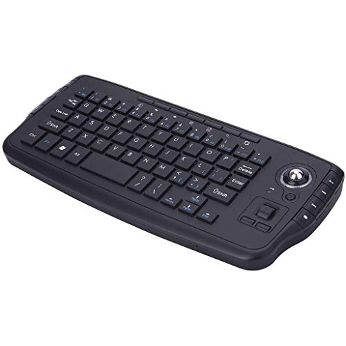 KAJYLFAST 2.4G���C�����X�A�}�E�X�g���b�N�{�[���A�~�j�R���s���[�^�̃L�[�{�[�h�AUSB�m�[�g���j�o�[�T���I�t�B�X�A�Q�[����p�i�J���[�F�u���b�N�j