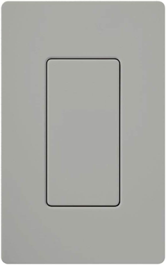 Lutron DV-BI-GR Electrical Wall Plate, Diva Blank Insert, Gloss Finish - Gray