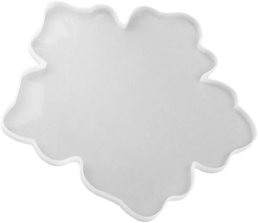 EXCEART Silicone Flower Molds for DIY Resin Crafts - Mirror Flower Mold for Coasters Pendant and Decorations - Easy to Use and Clean Perfect for Handmade Gifts