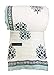 Exportindia Hand Block Printed Quilt Cotton Jaipuri Razai Indian Sanganeri Printed Rajai Handmade Kantha Coverlet Quilt (King/Queen Size 90x108 Inch)