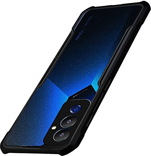 Image of A rtistque Clear Hard Transparent Back Cover for Tecno Pova 4 | Case Acrylic Armor | Anti-Drop | Shockproof TPU Edge | Tecno Pova 4 Back Cover - Green