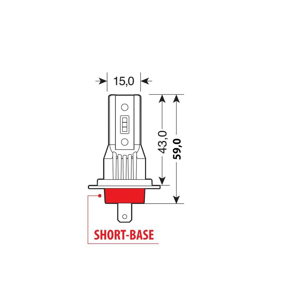 Generico LAMPADE A LED AUTO Anabbaglianti per 500L FARI LAMPADINE H7 3000 LUMENS 6500°K GEX007