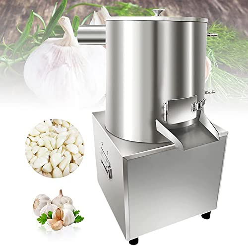 Éplucheur d'ail commercial, éplucheur pneumatique haute vitesse 30 kg/h avec sac en filet, broyeur électrique et séparateur, idéal pour les restaurants et les barbecues