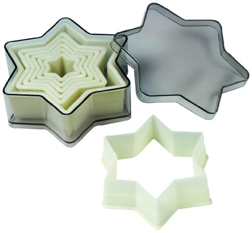 Fat Daddio's Star of David Pastry Cutter Set, 7 Piece