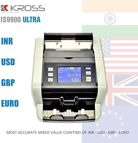 is 9900 Ultra – India’s First Multi-Currency Mix Value Counting Machine | CIS Image Sensor Technology | Supports 4 World Currencies | Ultra-Accurate Note Counter