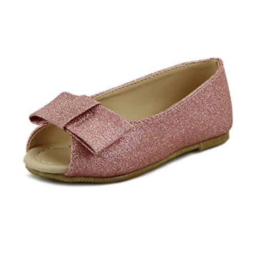 The Doll Maker Girl's Glimmer Peep Toe Sandal - FBA173105D-1