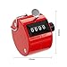 HZXSDEG 6 Pack Counter Clicker 4-Digit Number Count, Handheld Mechanical Counters Clickers Pitch Counter for Coaching, Knitting, People, Lap, Fishing, Golf, Toddler & Fidget（6 color You can choice