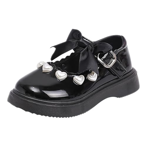 Girls Mary Jane Shoes Pearl Elegant Cute Sole Rubber Sneakers School Uniform Wedding Shoes Kids Non Slip Lightweight2