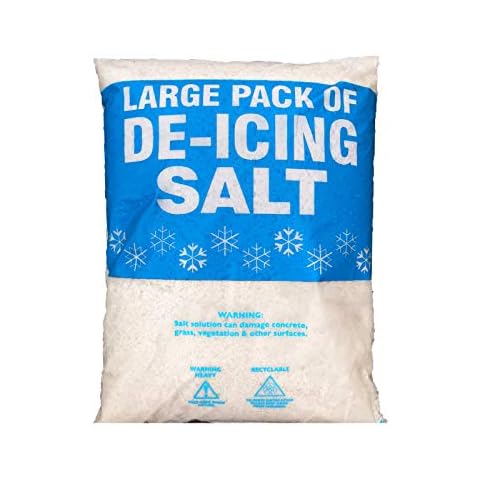 White De-icing Rock Salt/Grit for ice, snow, melting - 25kg Bag Cover