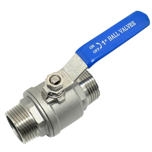 Dsmpipeft 1Pcs 1'' Ball Valve, Heavy Duty Male Npt (Mnpt) X Male Npt (Mnpt) Thread With Long Handle Switch thumb #2