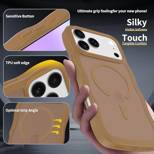Coque iPhone 17 marron silicone rigide parfaite pour vos déplacements