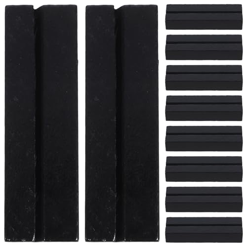 Toyvian Portatarjetas de Madera Rústica 10 Piezas Soporte para Fotos y Tarjetas de Mesa Negro Expositor para Nombres y Notas Adecuado para Cafeterías y Tiendas