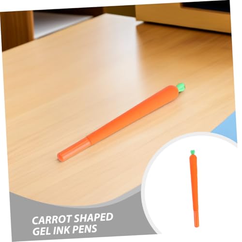 Set 24 plumas gel forma zanahoria Uonlytech para escolares miniatura 7