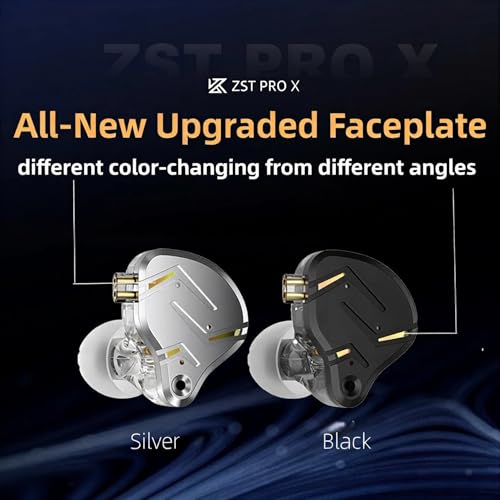 Image of 2026 KZ ZST PRO X USB C Wired Headphones Type-C in Ear Monitor, 1BA 1DD Hybrid Driver Gaming Earbuds USB C Wired Earphone, Deep Bass Sound IEM for Gaming Music Video (USBC with mic, Black Gold)