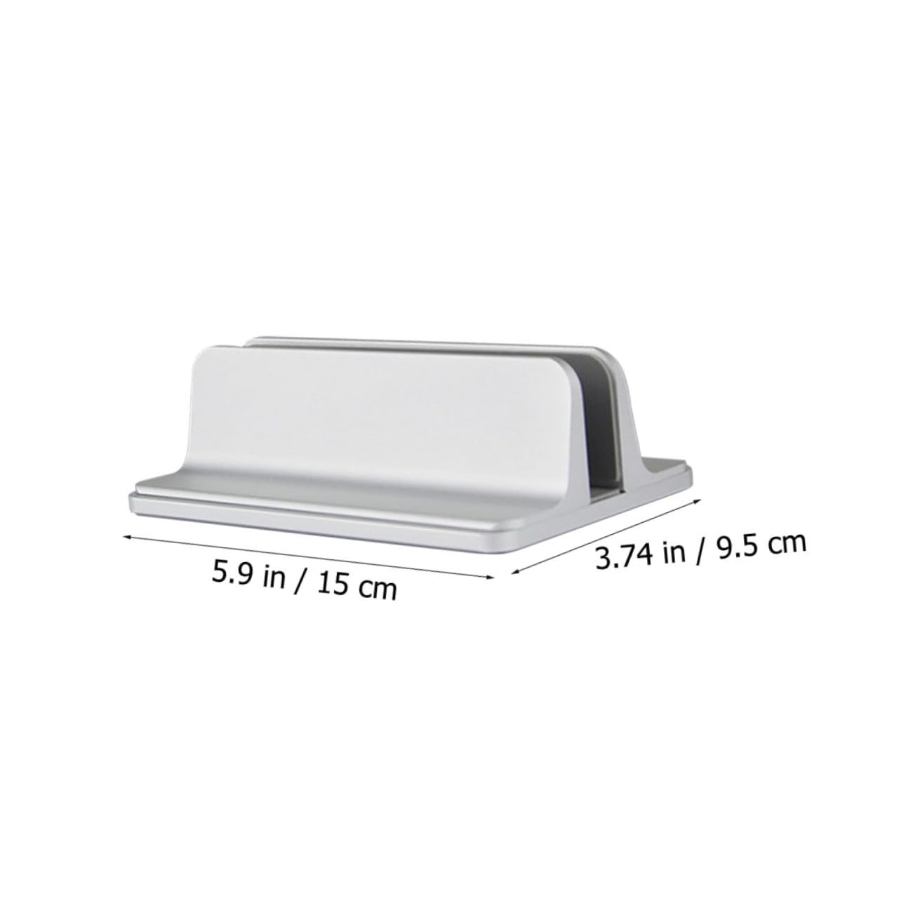 NUOBESTY Supporto Verticale Per Laptop Supporto Da Tavolo in Lega Di Alluminio Archiviazione Verticale Spazio Design Stabile