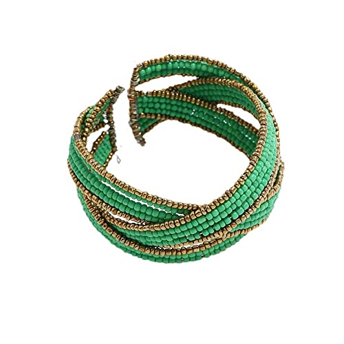 Breiter Armreif Für Frauen, Personalisierte, Unregelmäßige, Mehrschichtige Reisperlen, Offene Armreife, Verstellbare Mode-Punk-Armbänder, Schmuck, Mehrschichtiges, Stapelbares Armband Für Fraue Breiter Armreif Für Frauen, Personalisierte, Unregelmäßige, Mehrschichtige Reisperlen, Offene Armreife, Verstellbare Mode-Punk-Armbänder, Schmuck, Mehrschichtiges, Stapelbares Armband Für Fraue