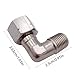 Temperature Tolerant Swivels Elbow 1 / 8NPT Connects Suitable for Air Conditioning Industrial Fluids Transfer with Durability Pipe Adapter
