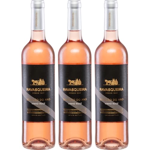 Monte da Ravasqueira Vinhos Seleção do Ano Vinho Rosé Roséwein Trocken Portugal inkl. FeinWert E-Book (3 x 0.75 l)