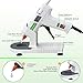 Hot Glue Gun Kit, MONVICT 40W Mini Glue Gun with Fine Tip & 30 Glue Sticks, Suction Cups Stand & Anti Stick Silicone Mat, On/Off Switch Design for DIY, Crafts, Home School Project…