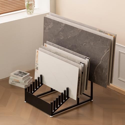 Espositore per piastrelle, scaffale per campioni per 16 piastrelle, perfetto per showroom, espositori al dettaglio, design elegante e durevole