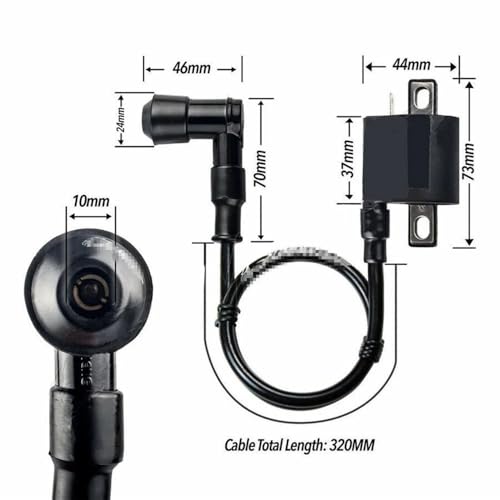 Bobina de encendido de 12V para moto de alta presión compatible con ATV de 50cc a 250cc 2