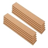 STOBOK 10 Tiras De Corcho Para Tablón De Anuncios Tiras De Corcho Para Oficina Tablero De Corcho Adhesivo Tableros De Corcho Tablero De Corcho Tiras Para Paredes Barras De Anuncios
