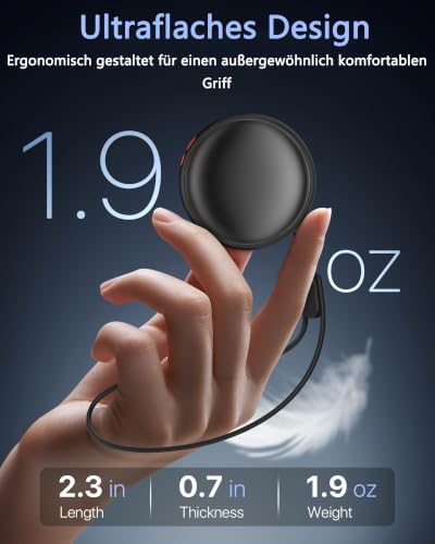COZOME Handwärmer Elektrisch 2er Set, USB-C 55°C Skiing Camping Geschenk – Ansicht 4