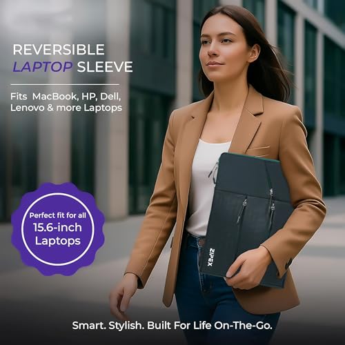 Image of Phantom Dark Green 16-15 .6 Inch Laptop Sleeve Bag with Handle | Laptop Case | for All 16 Inch Laptops | Waterproof Laptop Sleeve /Cover | Soft Inner Layer