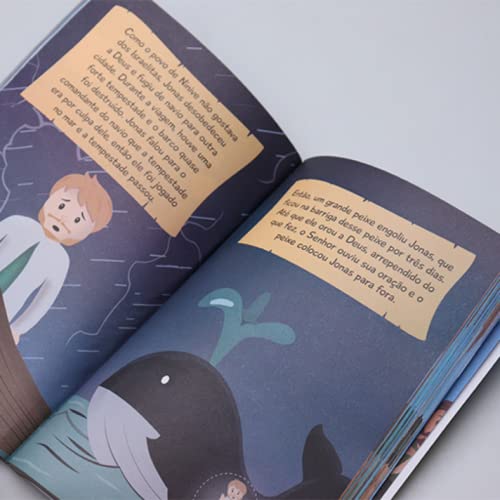 Bíblia Infantil Para Meninos + 200 Ilustrações | Azul