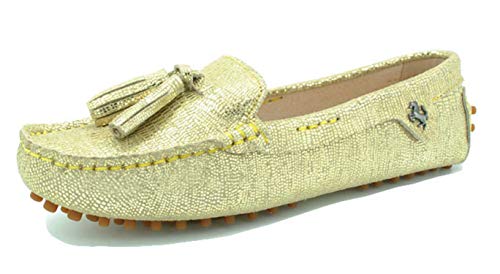 Mocassins femme cuir suédé anti-frottement pour marcher confortablement en été