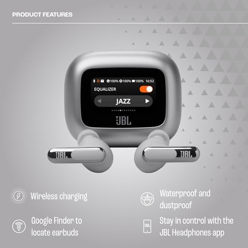JBL Live Beam 3 - True wireless noise-cancelling stick-closed earbuds, 48Hrs total playback, Wireless Charging, IP55 waterproof and dustproof (Silver or Black) - image 2