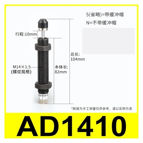 Amortisseur hydraulique 1008 pour stopper les vibrations de vérin