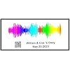 Soundwave Art Personalized,Sound Wave Artwork Frame Custom Music Wedding Gifts Scannable Audio Plaque with QR Code - Aluminum Alloy