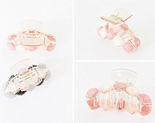 Meilliwish Cute Gemstone Women Girls Hair Claw 1 PCS(XA19)(Black) - Image 5