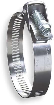Hose Clamp, 2 to 5 In, SAE 72, SS, PK10