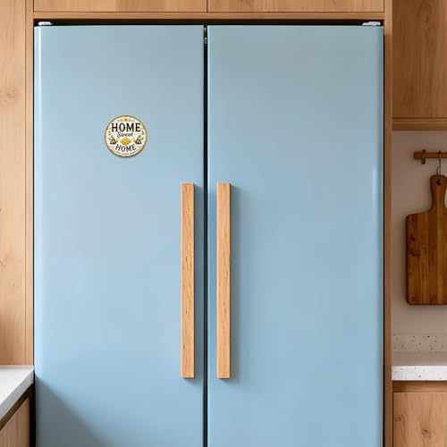 Imán vintage redondo para refrigerador de acrílico miniatura 4