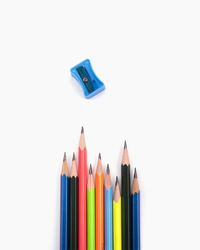 Image of Camel Nova Glowing Pencils - Pack of 10 | Extra Dark Graphite Lead for Smooth Writing & Shading | Ideal for Board Exams, Competitive Tests, School, Office & Art Use