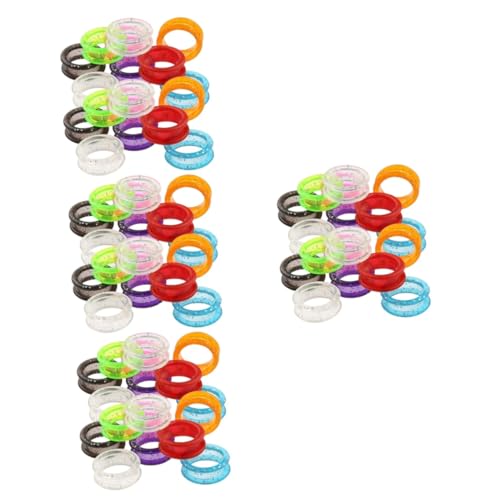 Beatifufu 4sets Silicone Scissor Finger Ring Scissor Finger Ring for Cutting Comfortable and Flexible 16pcs*4