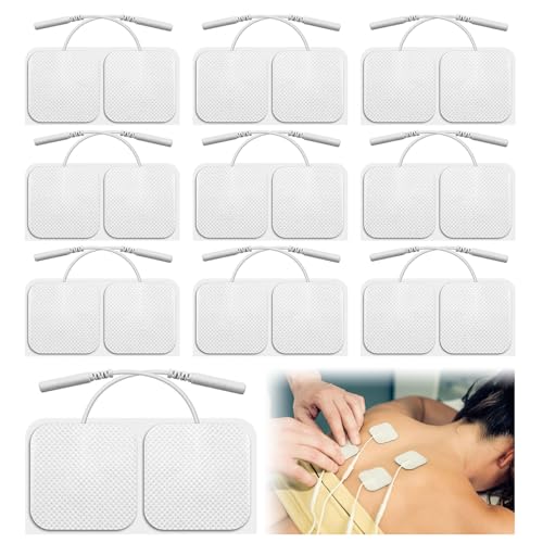 Electrodos,Electrodos Axion,Parches Electroestimulador,Pads Reutilizables,Parches Reutilizables y Autoadhesivos,Compatibles con Electroestimuladores,Para Tratamiento del Dolor,5x5 cm 20pcs