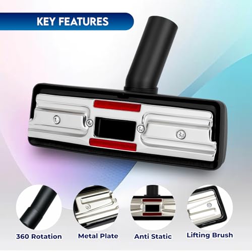 Henry Hoover Head 32mm Dual pedal Designed For Carpet and Floor, Compatible with Numatic Henry Hoover, Hetty, James, NRV Dual Pedal Replacement Tool Nozzle for Numatic 270mm extra Wide Head - Image 2