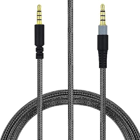 BUTIAO Cloud Alpha Cable, Nylon Braided OFC Replacement Aux 3.5mm Cable Extension Cord for Kingston HyperX Cloud Mix Alpha S Gaming Headsets Headphones Cover