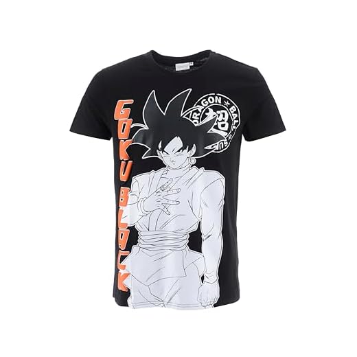 Dragon Ball Z Camiseta para Hombre, Goku Camiseta Algodón Suave Camiseta de Manga Corta Hombre y Adolescentes | Talla M | Negro