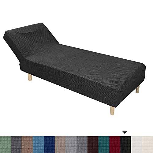 Housse chaise longue sans accoudoirs extensible moderne