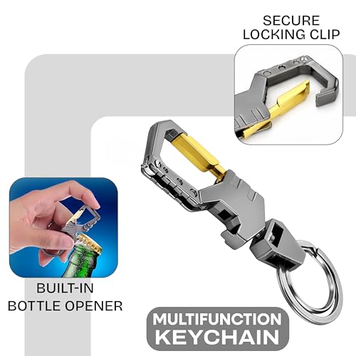 Image of Storite Metal Keychain for Men & Women | Premium Decorative Key Ring | Stylish Key Holder for Car, Bike, Home & Office Keys