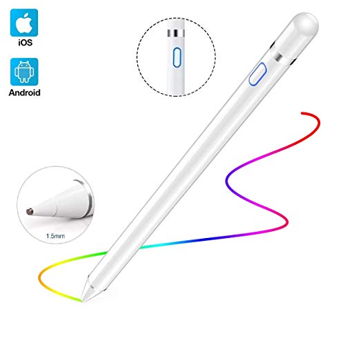 Stylus Pencil Compatible for Apple,Active Stylus Pens for Touch Screens,Smart Rechargeable Capacitive 1.5mm