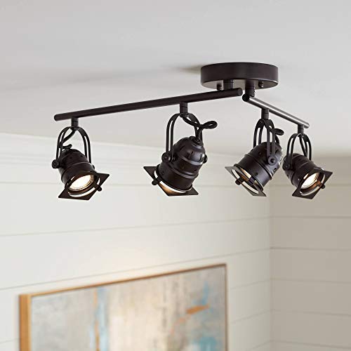Pro Track Hamilton 4-Light Swing Arm Bronze Led Track Fixture #TOP15
